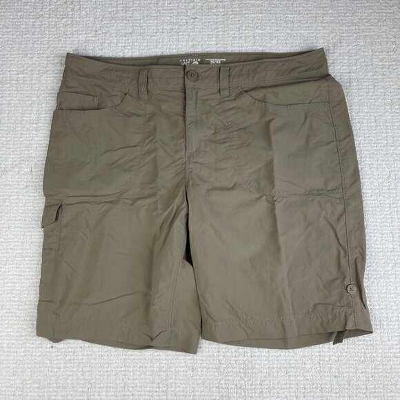 Mountain Hardwear Hiking Shorts Women's Size 16 Nylon Canvas cream colour - Picture 1 of 16